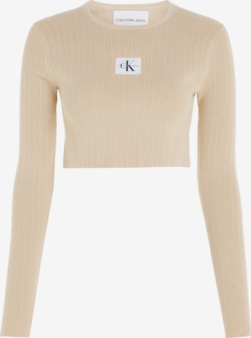 Calvin Klein Jeans Pullover in Beige: predná strana