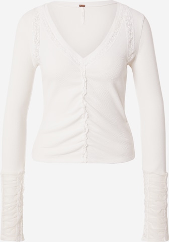 Free People Shirt 'WEAR ME OUT' in White: front