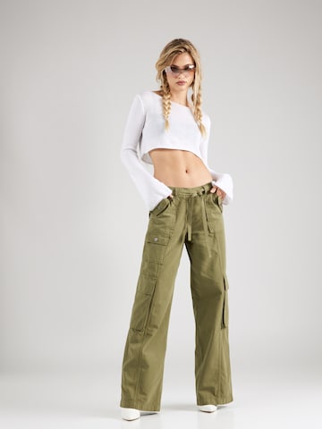 SHYX Wide leg Παντελόνι cargo 'Janay' σε πράσινο