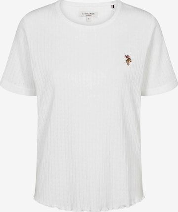 U.S. POLO ASSN. T-Shirt 'UWMaja' in Weiß: Vorderseite