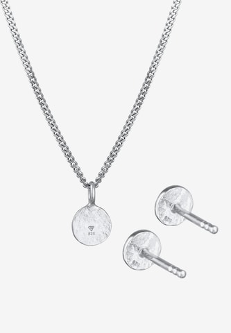 ELLI Jewelry Set 'Plättchen' in Silver