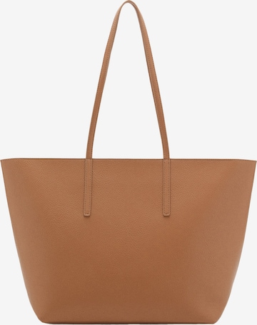 MANGO "Чанта тип ""Shopper""" 'MARIBEL' в кафяво: отпред