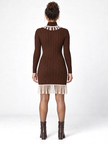 RYVAN Strickkleid 'Strickkleider'‌ in Braun