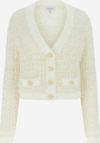 GUESS Strickjacke in Weiß: Vorderseite