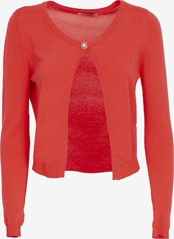 Cardigan Influencer en rouge : devant