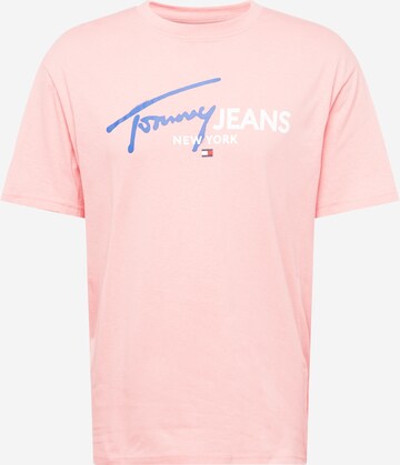 T-Shirt TOMMY HILFIGER en rose : devant