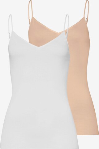Hanro Undershirt 'Cotton Seamless' in Beige: front