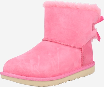 UGG Snow Boots 'Mini Bailey Bow II' in Pink: front