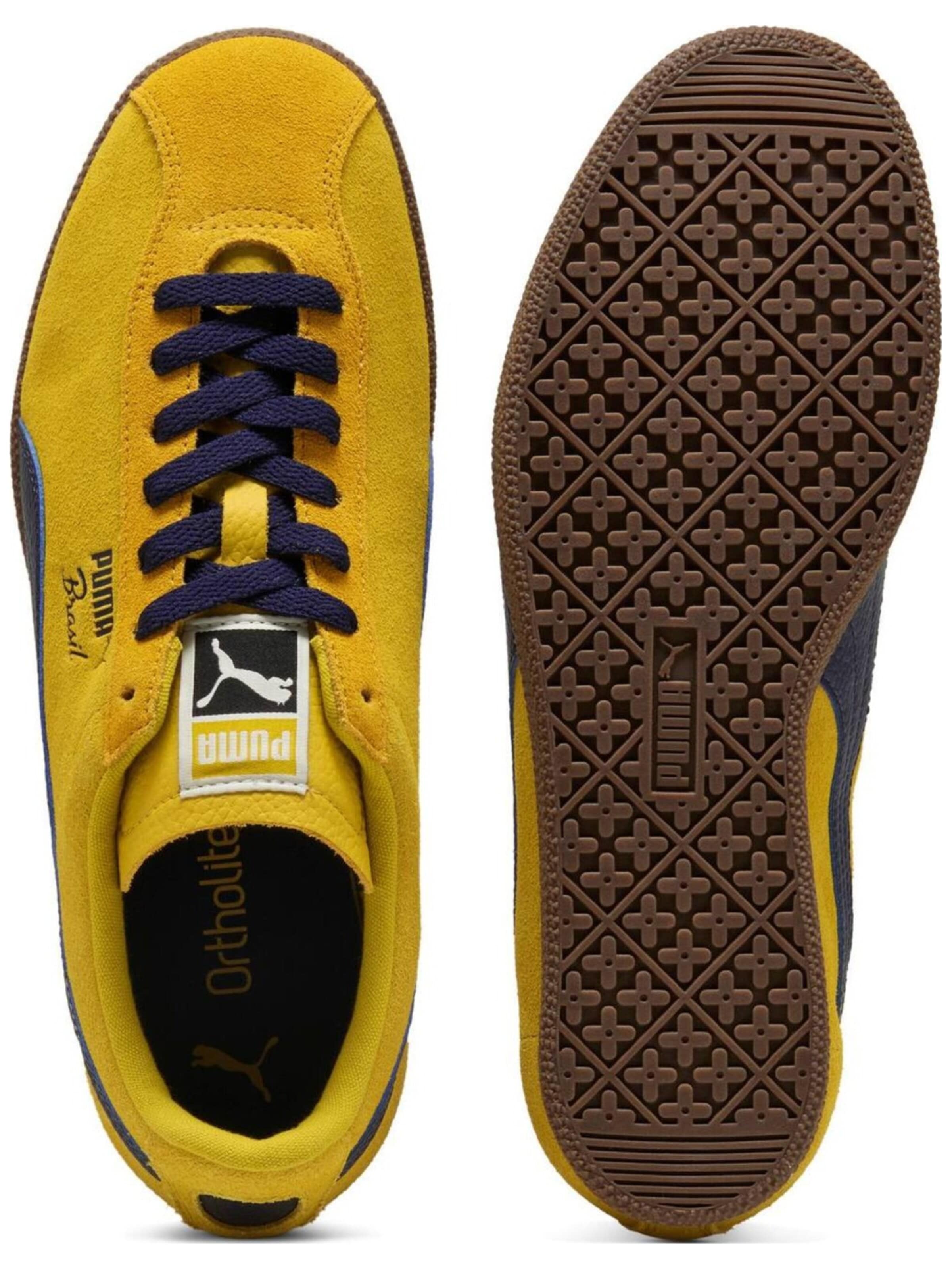 PUMA Sportschuh 'Brasil Lth' in Gelb
