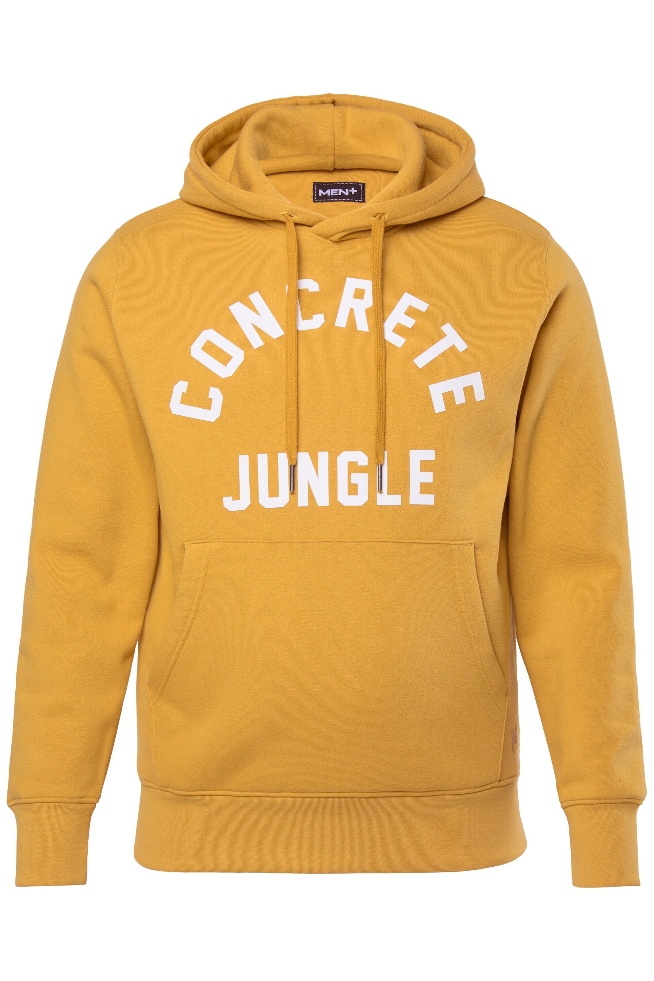 Men Plus Sweatshirt in Geel: voorkant