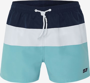 TOM TAILOR Badeshorts 'Tanjo' in Blau: predná strana