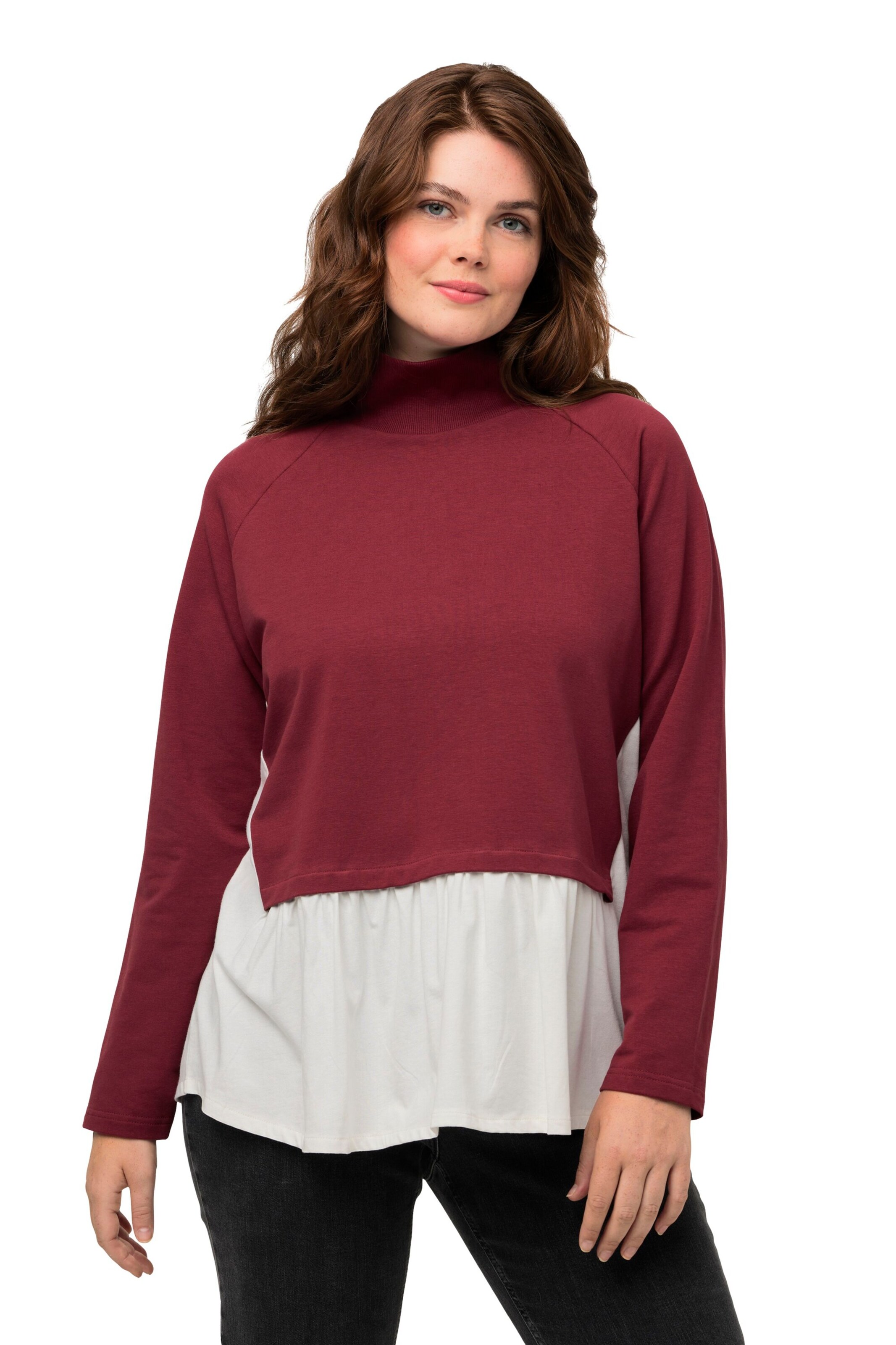 T-shirt Ulla Popken en rouge : devant