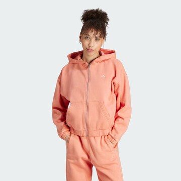 ADIDAS SPORTSWEAR Athletic Zip-Up Hoodie 'All Szn' in Orange: front