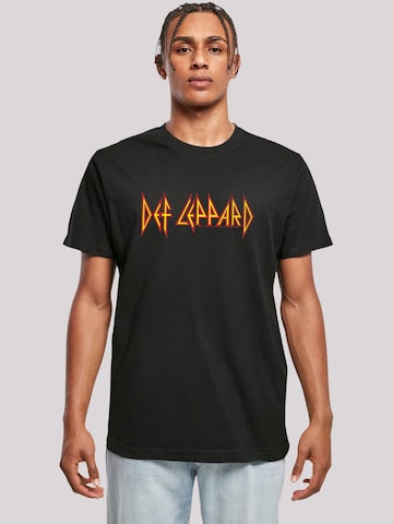 F4NT4STIC T-Shirt 'Def Leppard' in Schwarz: Vorderseite