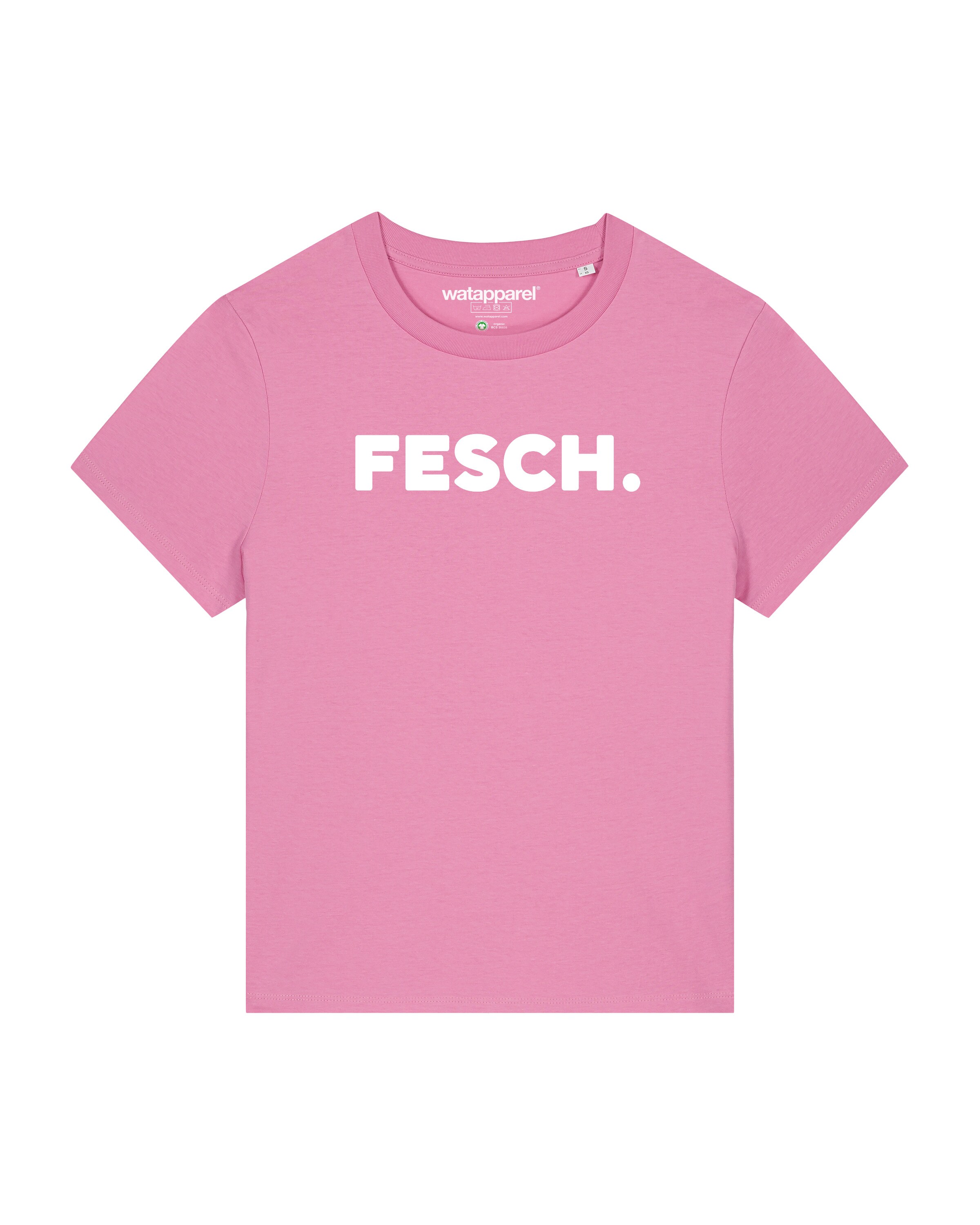 Maglietta 'Fesch' di Watapparel in rosa: frontale