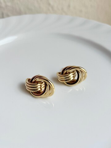Kamakula Earrings 'Love Knot' in Gold