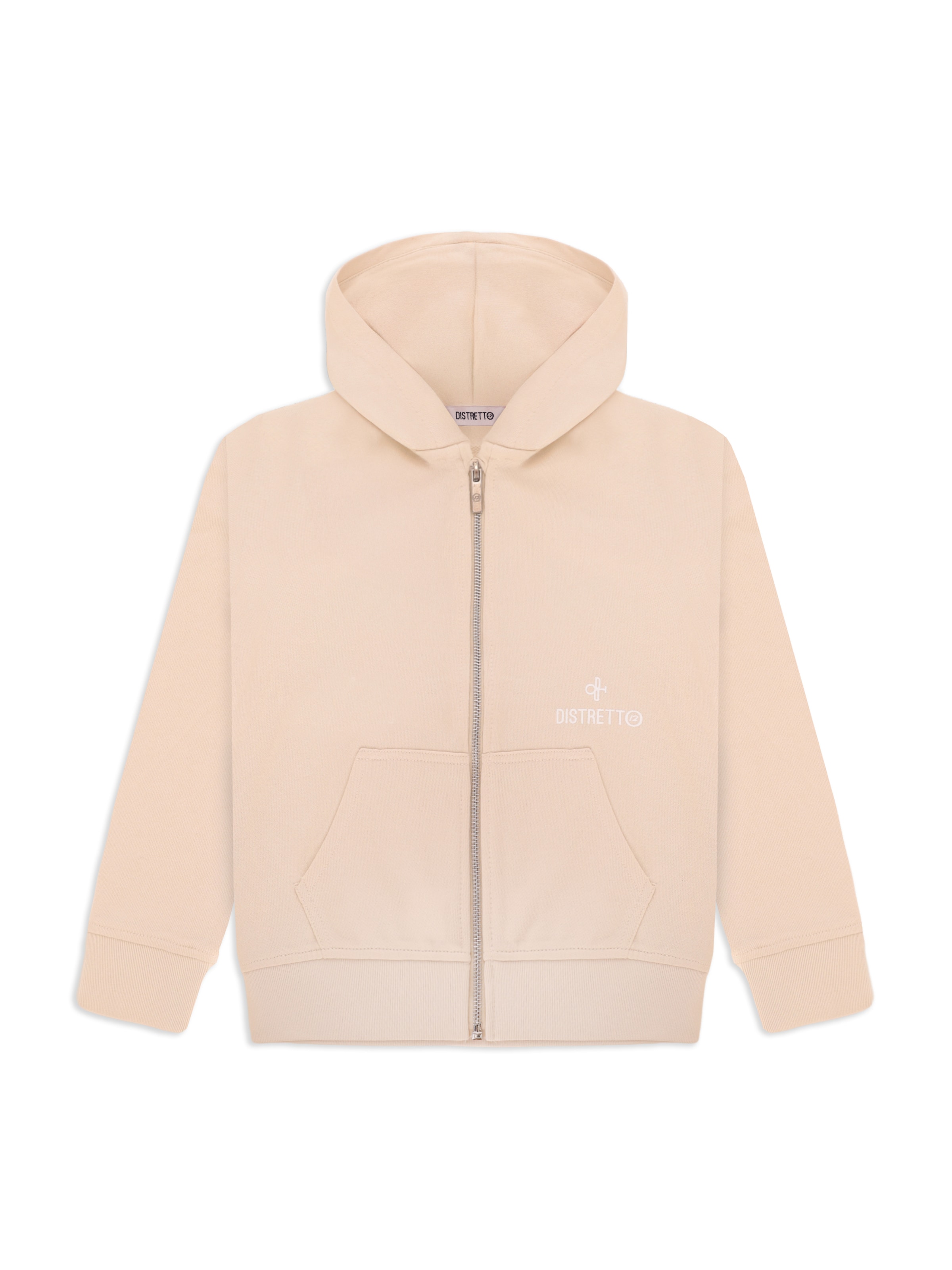 Distretto12 Sweatvest 'LISBONA' in Beige: voorkant