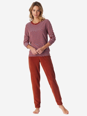 SCHIESSER Pyjama ' Casual Essentials ' in Rood