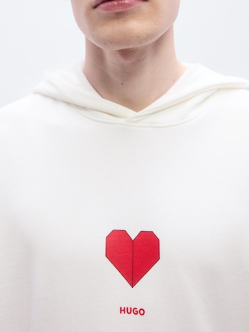 HUGO Majica 'Dalentinos' | bela barva