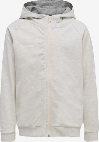 Hummel Sportssweatjakke i hvid: forside