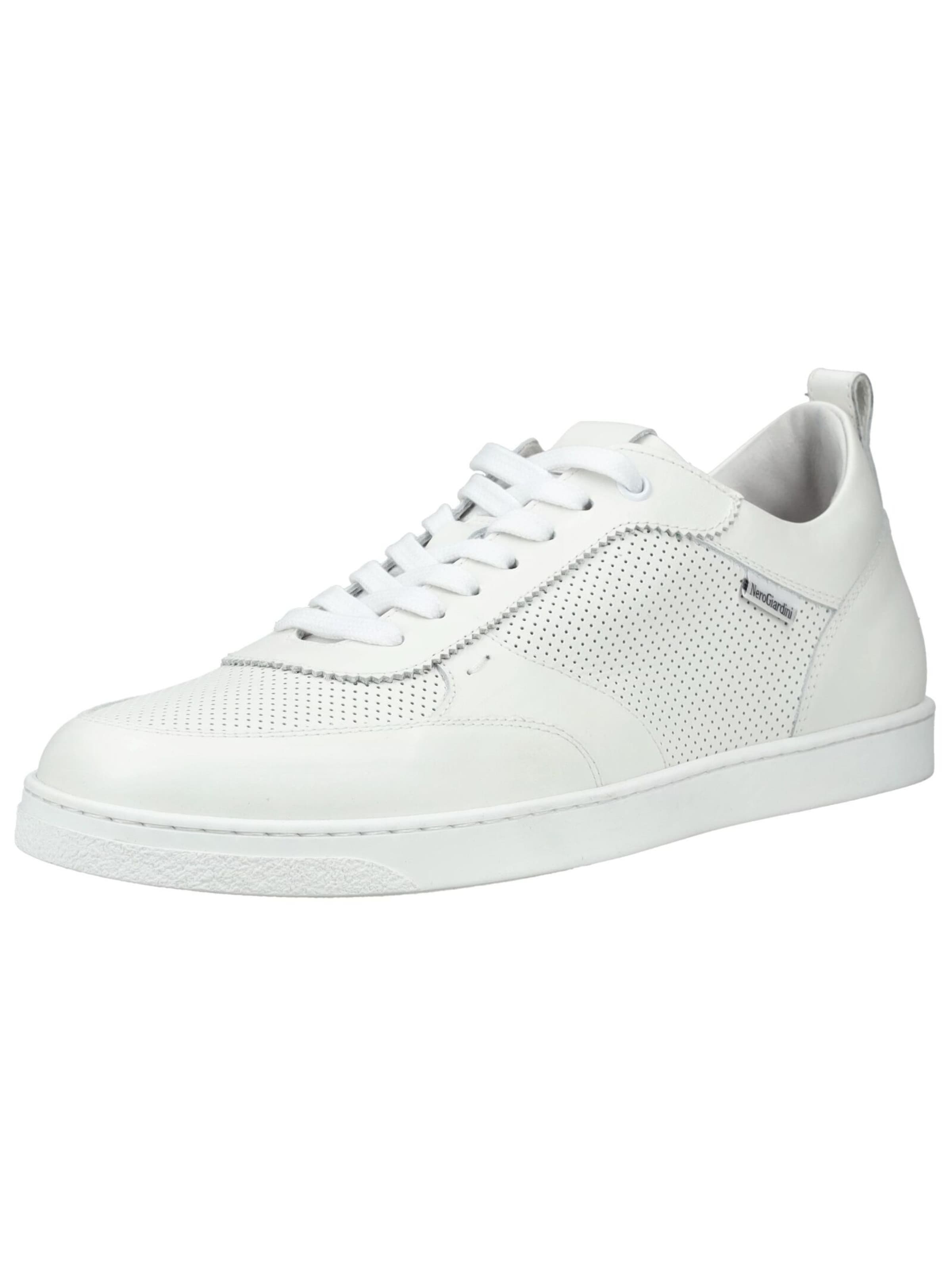 Nero Giardini Platform trainers in White: front