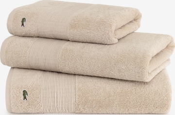 LACOSTE Handtuch 'LLECROCO' in Braun: Vorderseite