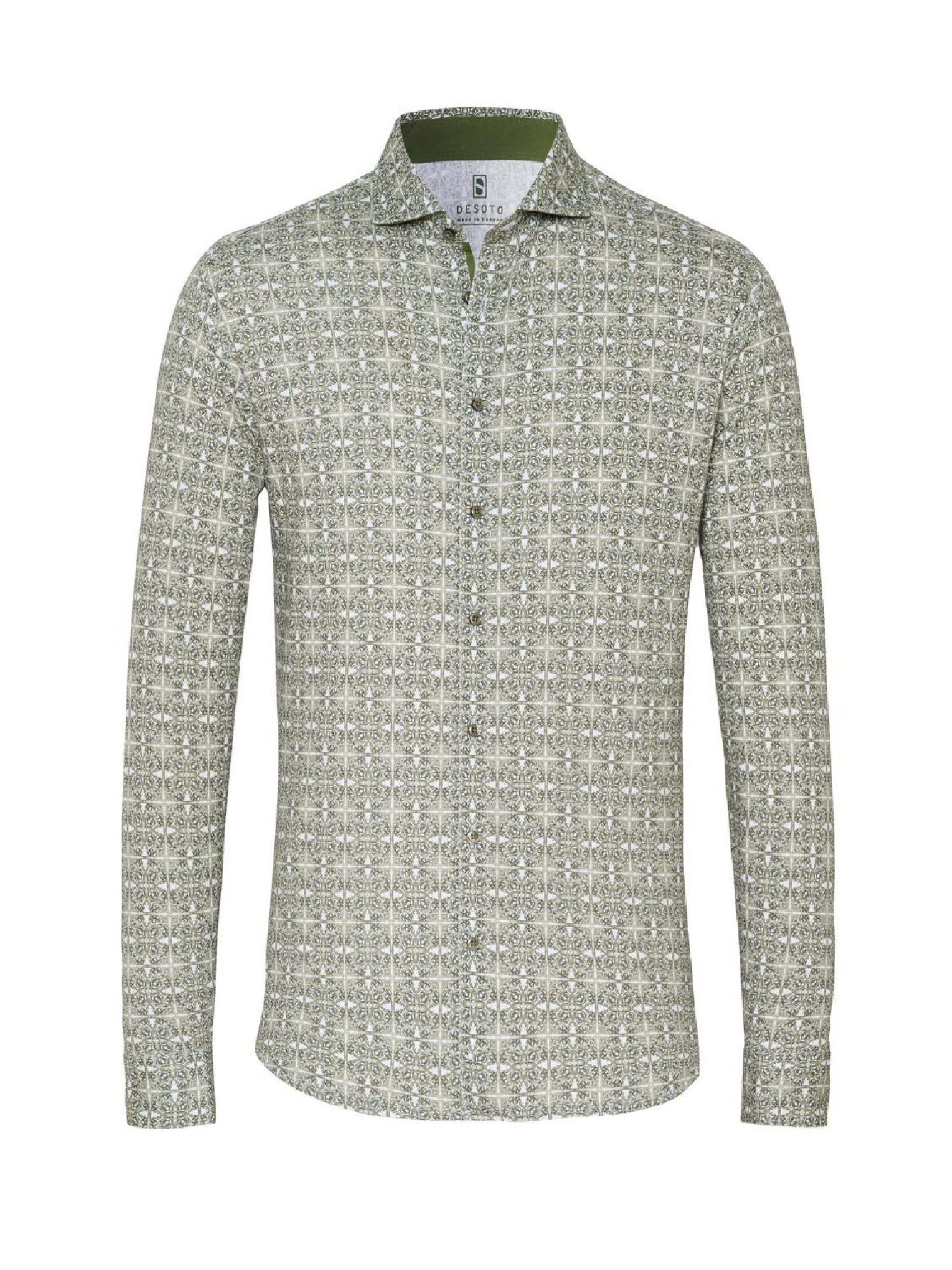 DESOTO Slim fit Overhemd in Grijs: voorkant
