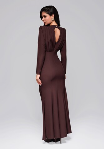 Ombre Evening dress in Brown