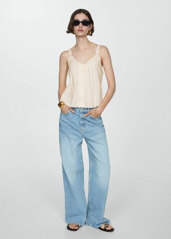 MANGO Bluza 'bord' | bela barva