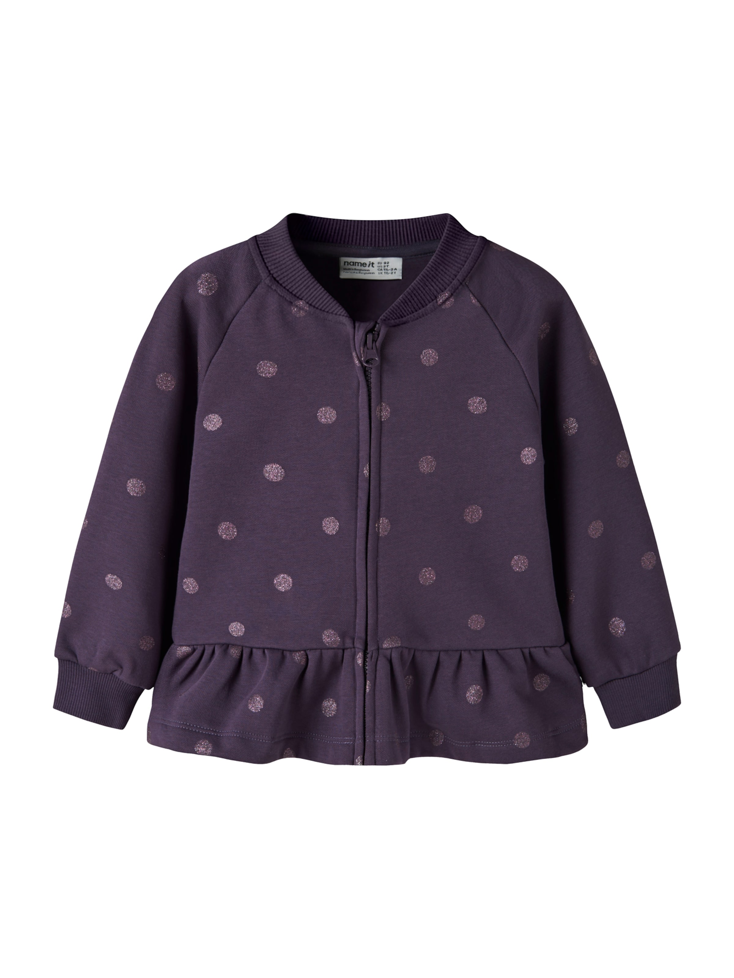 NAME IT - Sudadera con cremallera 'NMFOVIDIA' en azul: frente