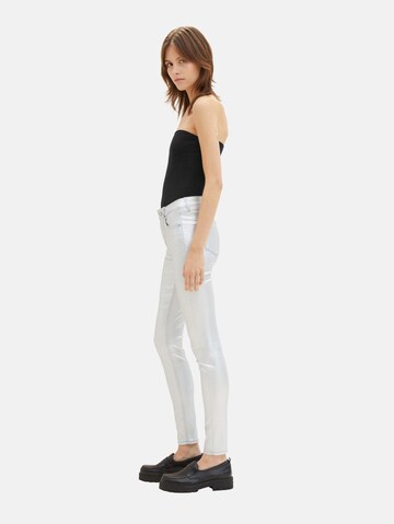 TOM TAILOR DENIM Skinny Jeans 'Nela' in Zilver