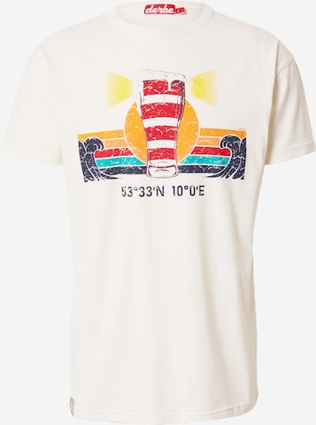 Derbe T-Shirt 'Leuchtbier' in Weiß: predná strana