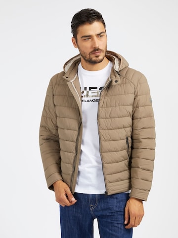 GUESS Between-Season Jacket in Beige: front