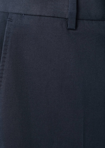 MANGO MAN Slim fit Pleated Pants 'Bay' in Blue