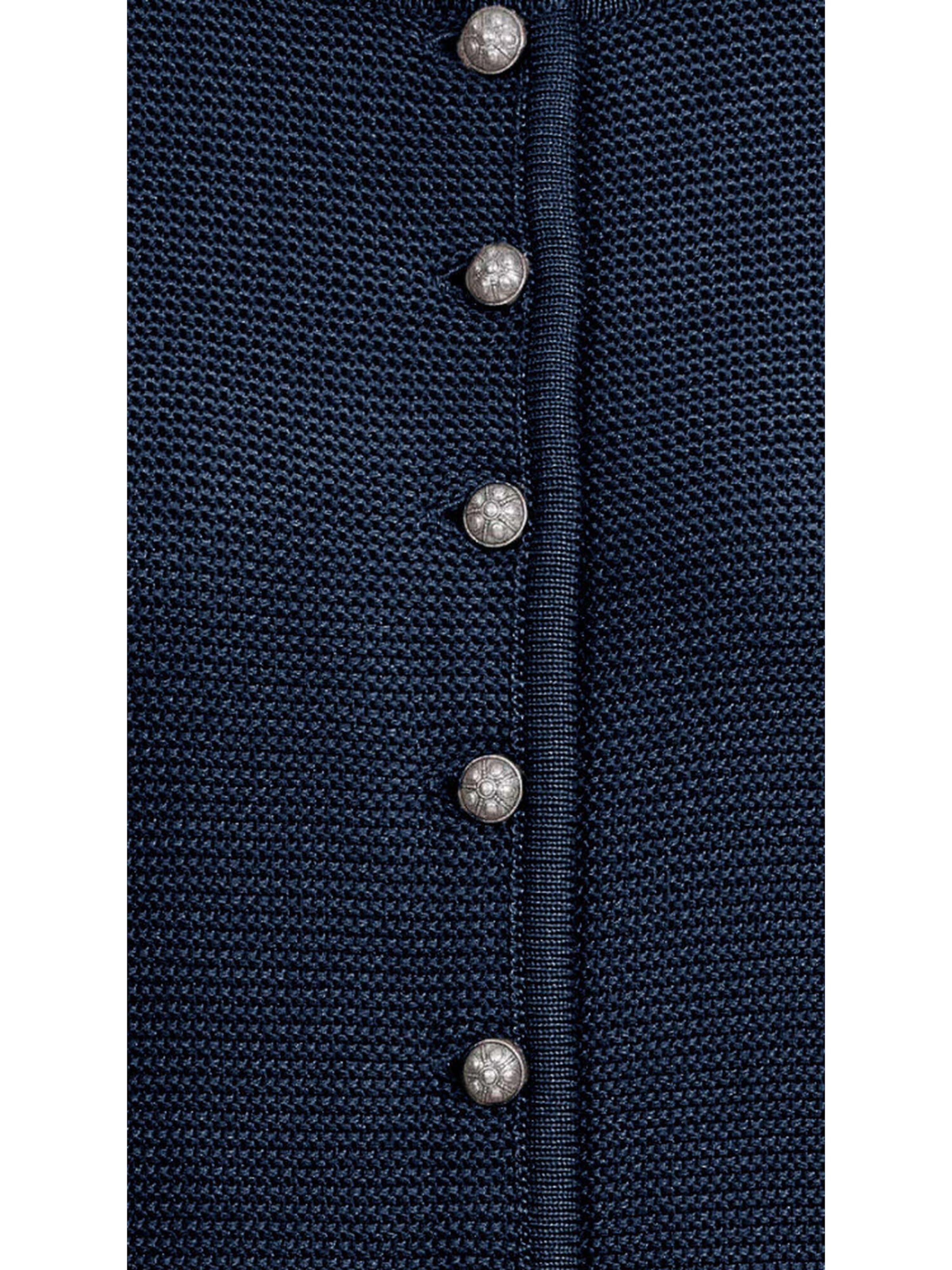 Trachtenhof Nübler Knitted Janker 'Dirndlstrickjacke Anni' in Blue