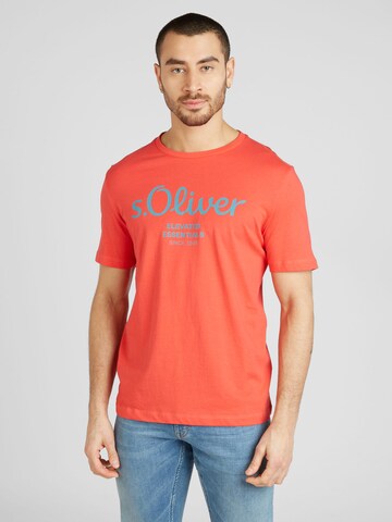 T-Shirt s.Oliver en orange : devant