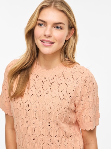 VILA Gebreide bodywarmer 'VILowen' in Oranje