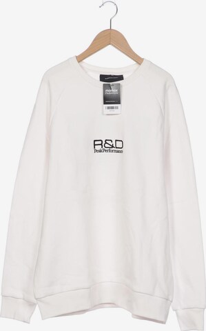 PEAK PERFORMANCE Sweatshirt & Zip-Up Hoodie in L in White: front
