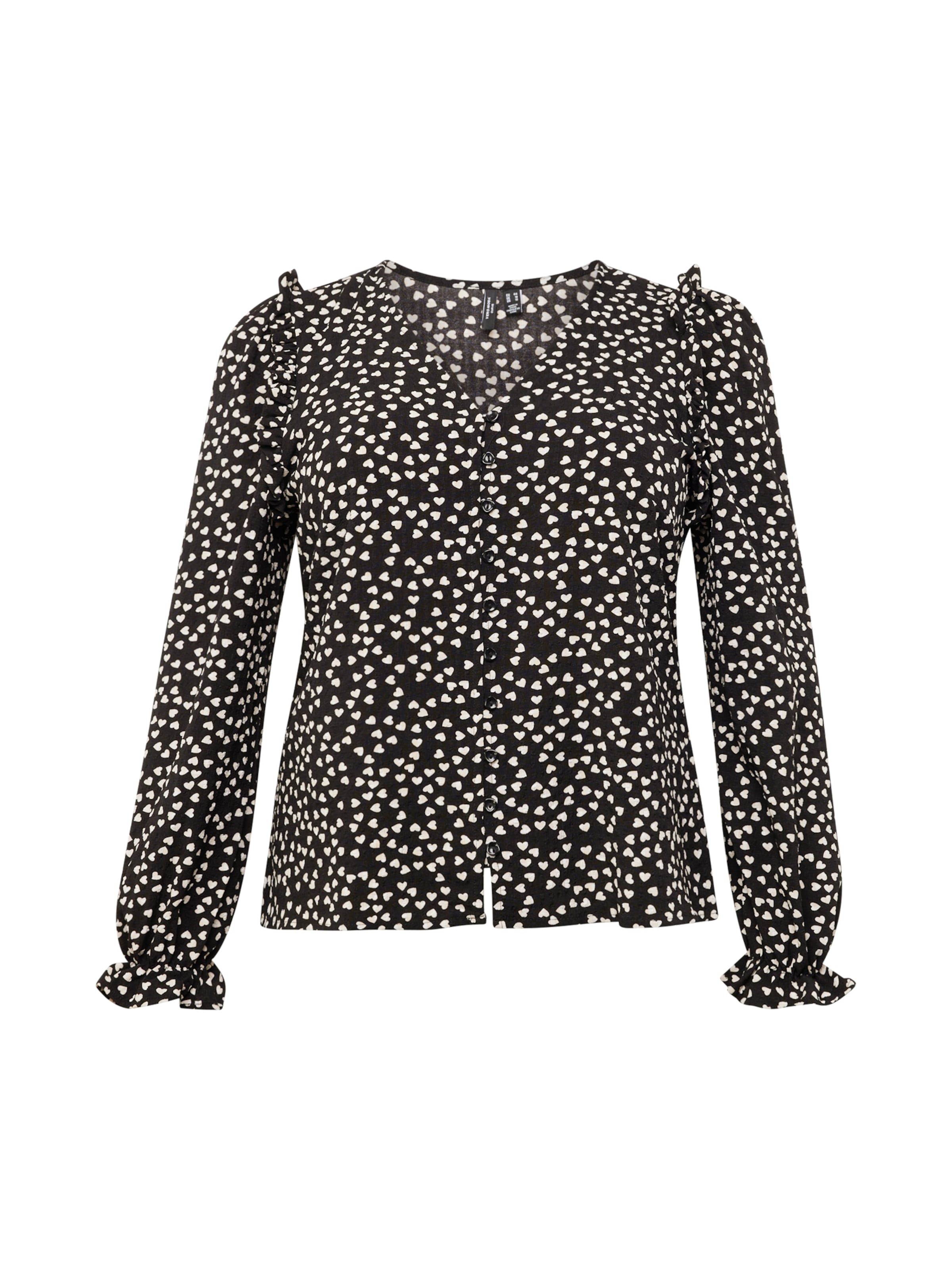 Vero Moda Curve - Blusa 'VERA' en negro: frente