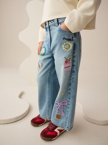 Next Zvonové kalhoty Džíny – modrá