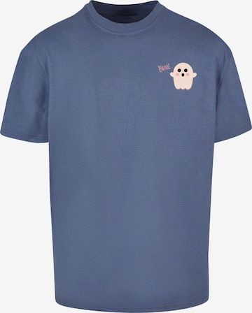 Merchcode Póló 'Halloween - Boo Ghost' - kék: elől