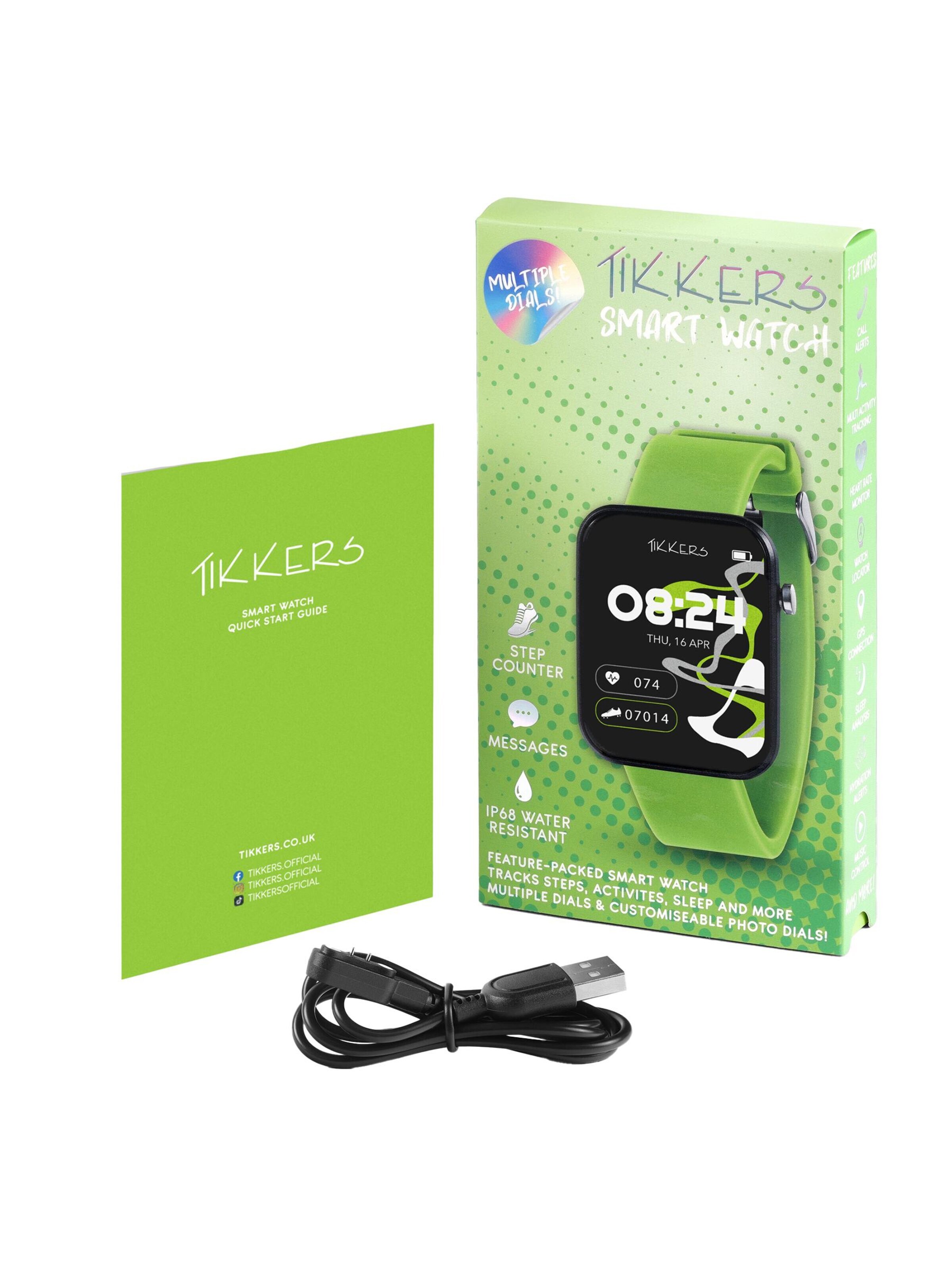 Montre 'Tikkers Smart Watch Serie 13 Silikonband' Tikkers en vert