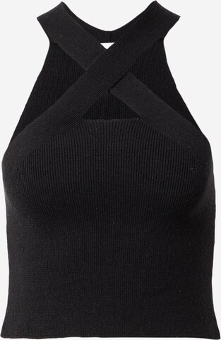 Top in maglia di NU-IN in nero: frontale