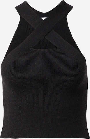 NU-IN Knitted Top in Black: front