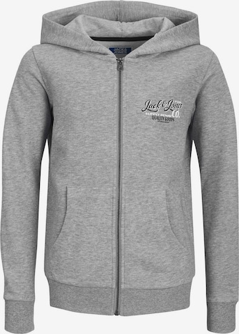 Jack & Jones Junior Mikina – šedá: přední strana