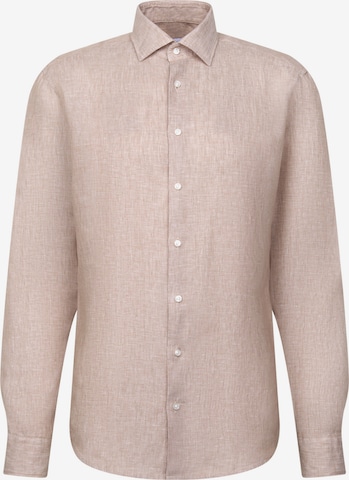 SEIDENSTICKER Business shirt 'Smart Linen' in Beige: front