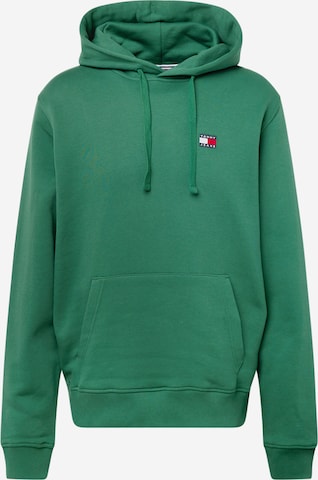 Sweat-shirt Tommy Jeans en vert : devant