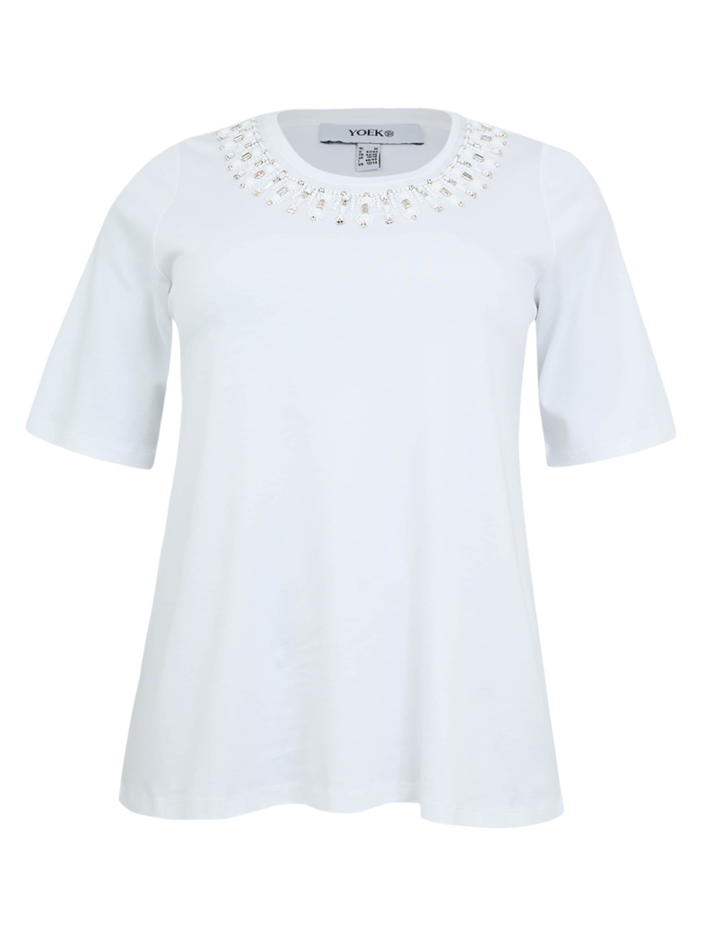 YOEK Shirt in Wit: voorkant