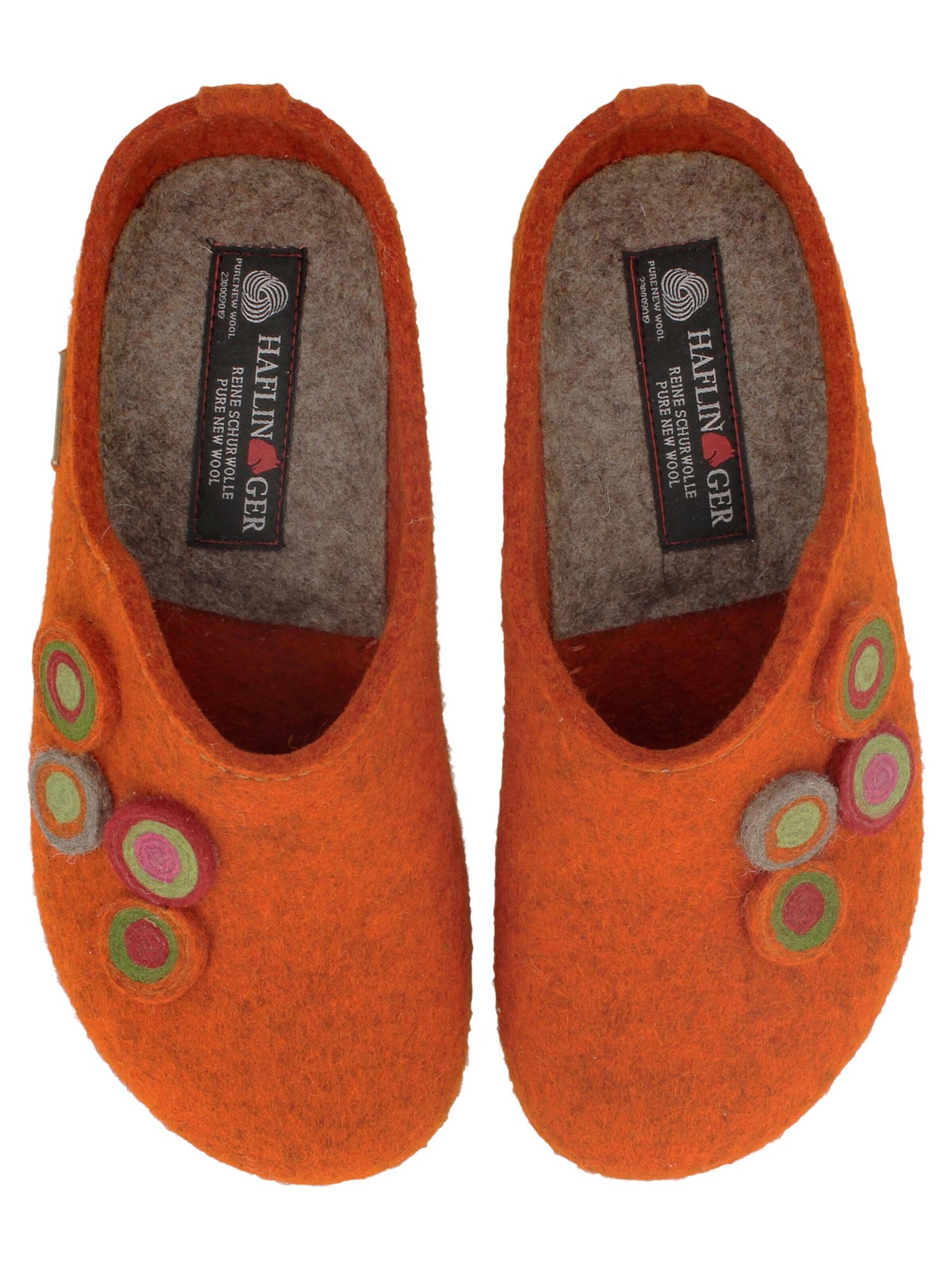 HAFLINGER Clogs 'Grizzly Kanon' in Oranje