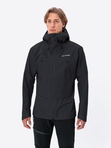 VAUDE Outdoorjas 'Croz Alpine' in Zwart: voorkant